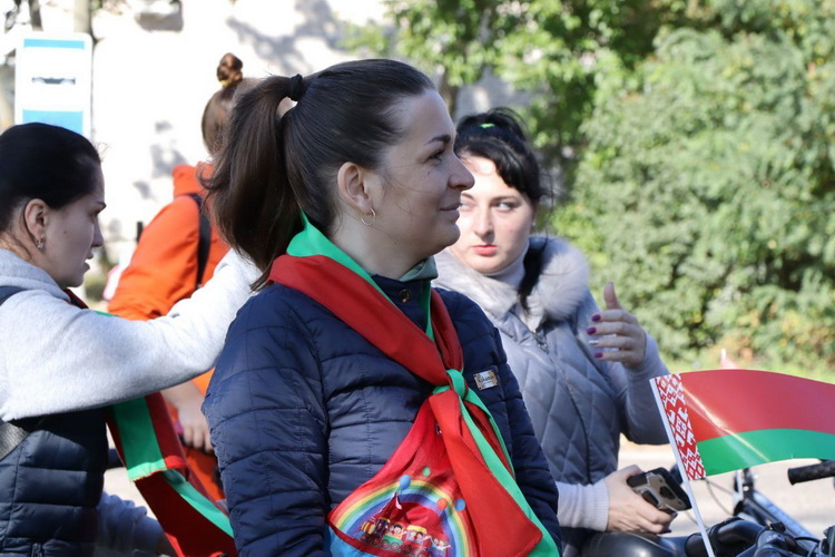 Велопробег ко Дню народного единства "Мы вместе!" прошел по знаковым местам города Осиповичи