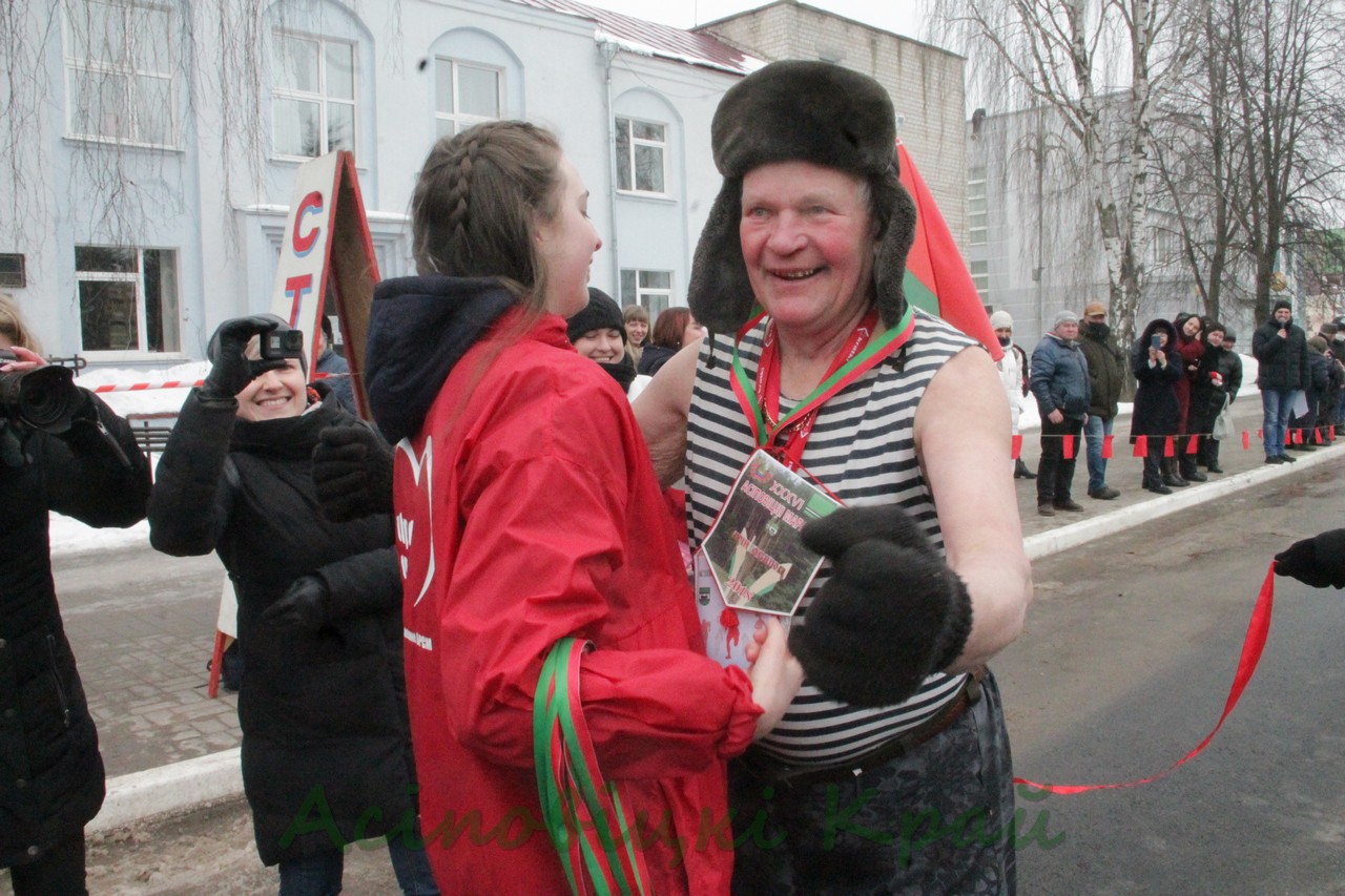 В Осиповичах впервые состоялся забег настоящих мужчин