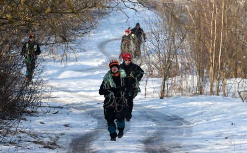 Fictional scenarios -
real scenery: the country's rescuers test their strength