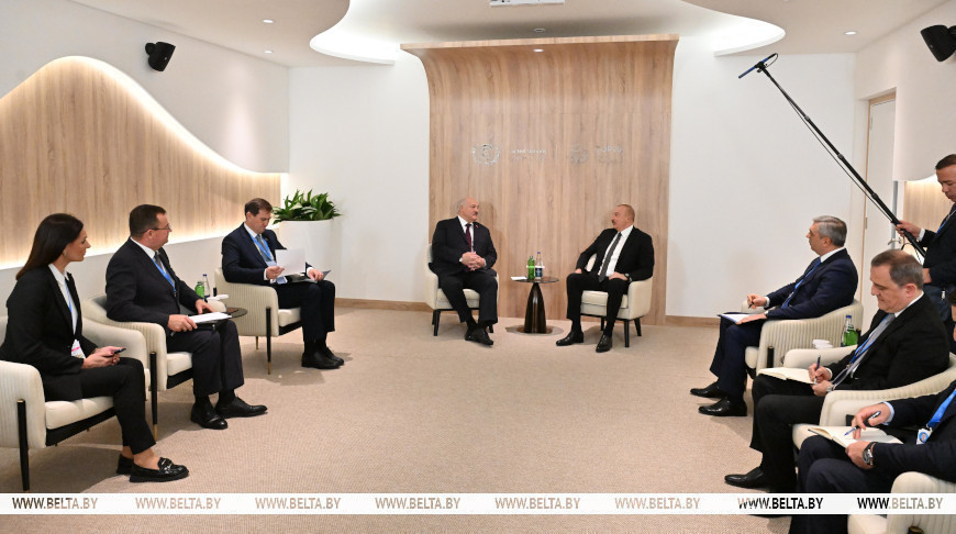 Lukashenko, Aliyev in talks in Baku