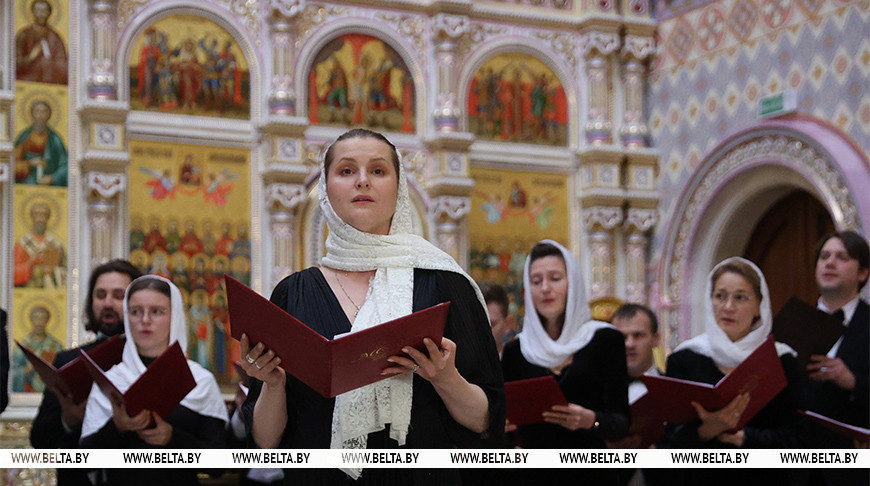 Moscow Synodal Choir performs in Minsk