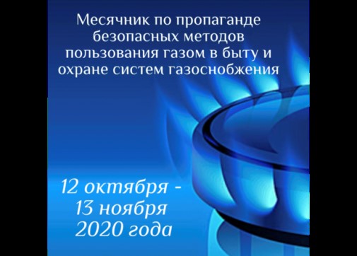 Месячник по пропаганде безопасных методов пользования газом в быту и охране систем газоснобжения