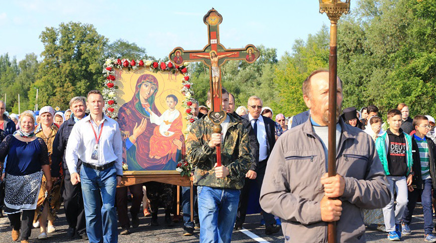 Хрэсны ход з Магілёва ў Быхаў адбыўся ў гонар Баркалабаўскай іконы Божай Маці