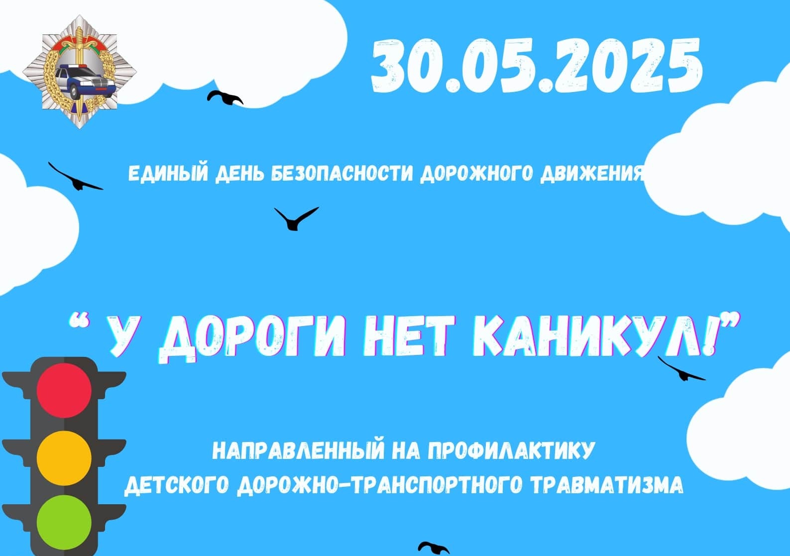 Информация для проведения профилактических бесед в рамках  Единого дня безопасности дорожного движения  «У дороги нет каникул!» (30.05.2025 г.)
