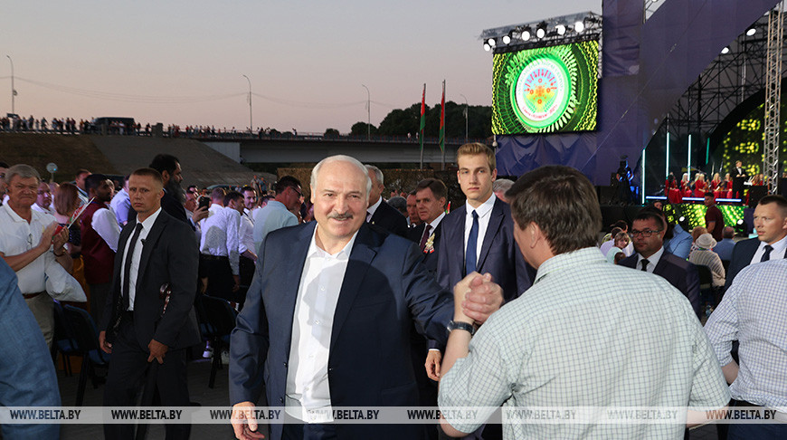 Александр Лукашенко посетил праздник "Купалье-2021" в Александрии