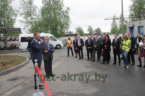 В Осиповичах запустили предприятие по выпуску экструзионного пенополистирола