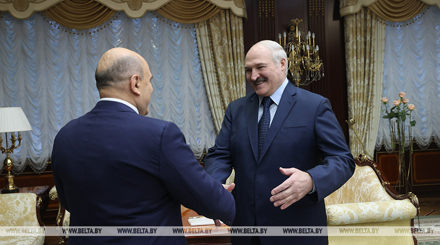 Lukashenko, Mishustin meet at Palace of Independence in Minsk